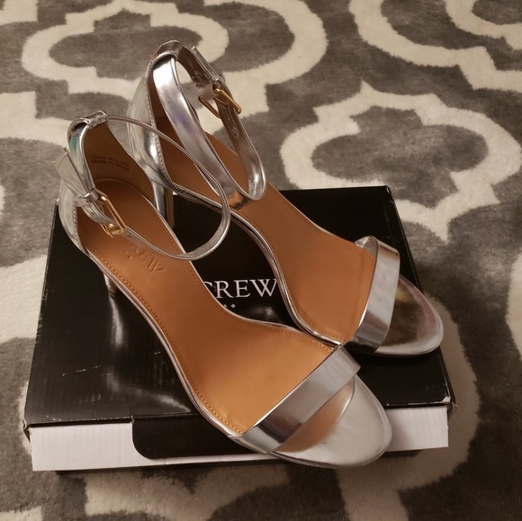 J. Crew Shoes - J. Crew Metallic High Heel Sandals